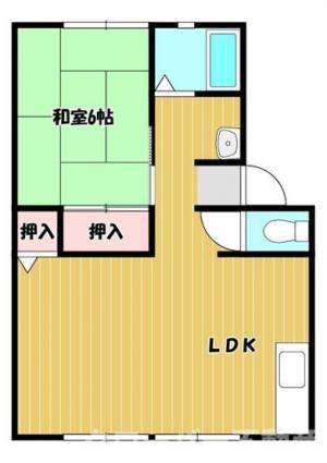 サンビレッジ弐番街Ｂ棟 １０２の間取り画像