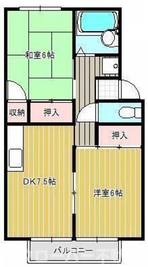 コーポソルト １０１の間取り画像