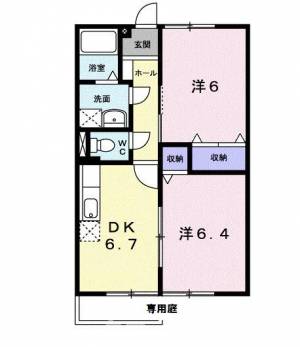 ニューエルディム大樹　Ａ 101の間取り画像