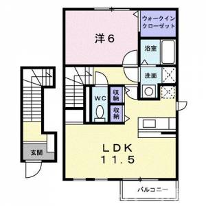 エフ・エレガント　Ｃ 203の間取り画像