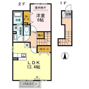 サンシャイン 206の間取り画像