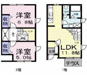 ベルメゾン花町 103の間取り画像