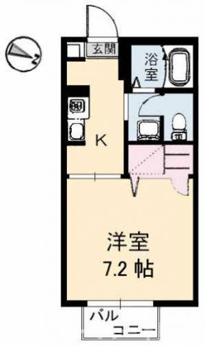 レシェンテ C棟 202号室の間取り画像