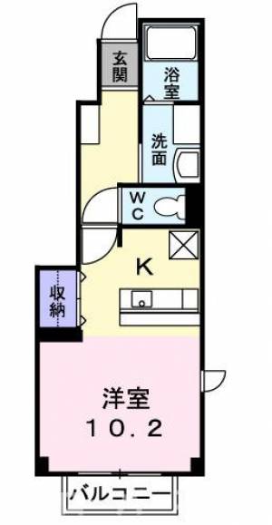 スカイヒルズＡ 101の間取り画像