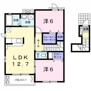 ソラーナＳ　Ｃ 203の間取り画像