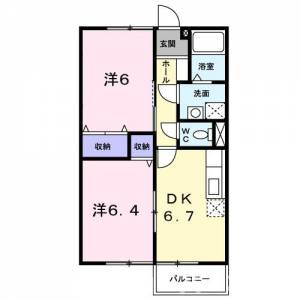 ヴィレッジ龍馬　Ｃ 203の間取り画像