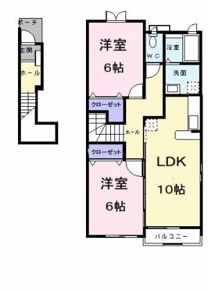 ヴァイオレット・パラッツオＡ 202の間取り画像