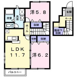 エスコート　Ａ 203の間取り画像