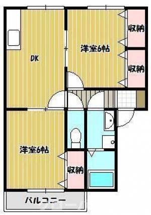 スマイルタウン原田Ｂ棟 １０２の間取り画像