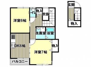 サンガーデン多度津１号地 ２０２の間取り画像