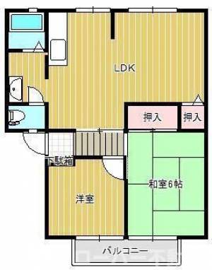 グリーンヒルズ九重田Ｂ棟 １０１の間取り画像