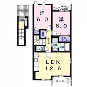 グラン　テレーノ　Ａ 201の間取り画像