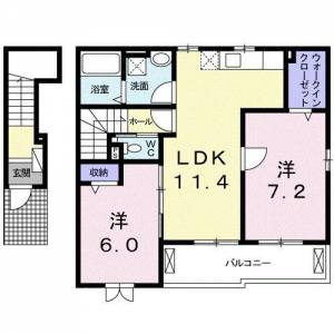 ガーデンハウス　菊水 203の間取り画像