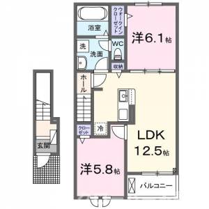 ラ・ルミエール土器西Ⅱ 203の間取り画像