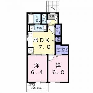 ハイツマル木　Ｆ 103の間取り画像