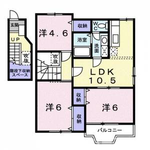 エヴァーグリーン　Ｂ 201の間取り画像