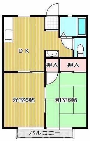 ふれ愛パナタウンＢ棟 ２０３の間取り画像