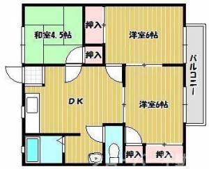 ふれ愛パナタウンＣ棟 ２０５の間取り画像