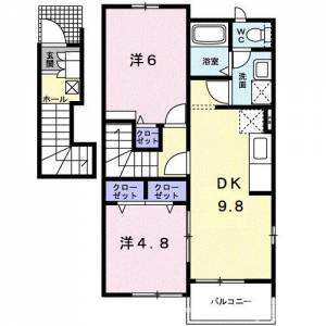 ロイヤルガーデンハイツＢ 201の間取り画像