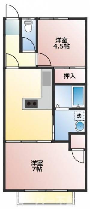 アーバンハイツαⅡ 211の間取り画像