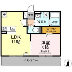 サンライズ豊益 築港町 202の間取り画像