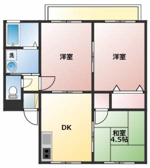 ハーモネート豊中B 201の間取り画像