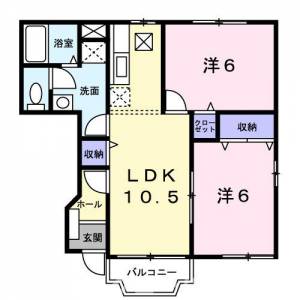 ポラリス三条Ａ 103の間取り画像