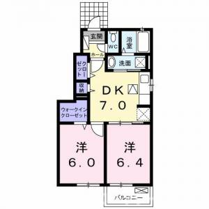 ハイツマル木　Ｆ 101の間取り画像