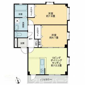 フォブール津森Ｃ Ｃ２０２の間取り画像