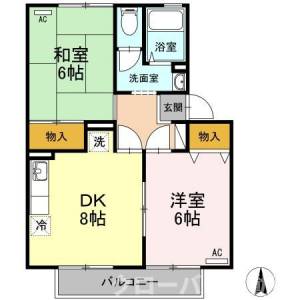 サニーコート白井 105の間取り画像