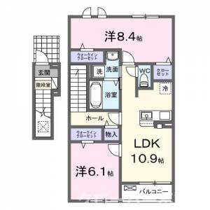 翔 203の間取り画像