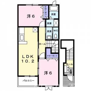 アクティ北鴨ⅡＢ 202の間取り画像