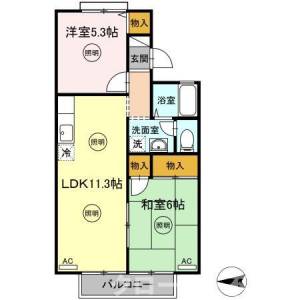 ドミール タキグチ 205の間取り画像