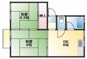 ひまわりアパート 102の間取り画像