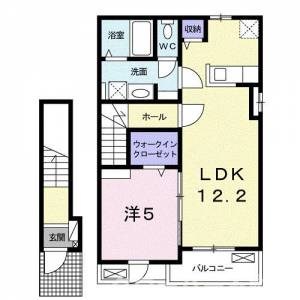 メゾン　トイロＢ 202の間取り画像