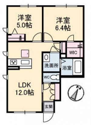 シャーメゾンジュアール N棟 103号室の間取り画像