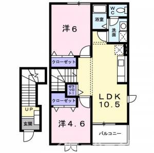 ハイツ　渡辺　Ａ 202の間取り画像