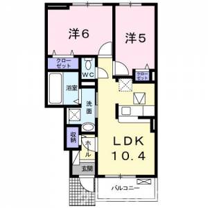 ウエストベル 103の間取り画像