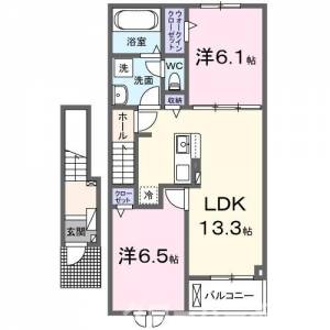 ユーフォリアム　Ａ 203の間取り画像