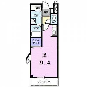 レインボー・ハイツ 204の間取り画像