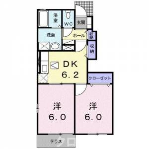 リバーサイド本山　Ｉ 102の間取り画像