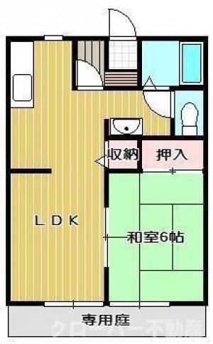 上吉田コロジータウンＢ棟 １０１の間取り画像