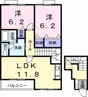 イターナルタクミ　Ａ 202の間取り画像