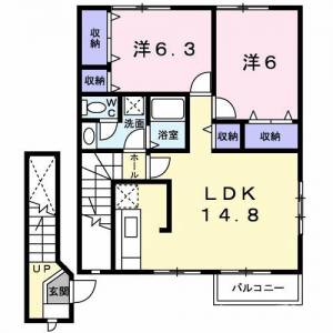 メゾン・ド・グラン　Ｂ 203の間取り画像