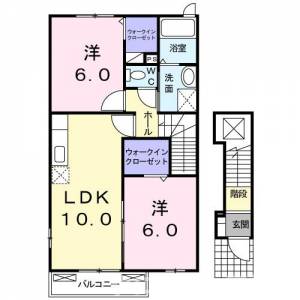 アクティ北鴨ⅢＢ 201の間取り画像