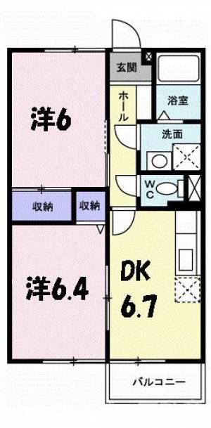 エタニティー勇峰 202の間取り画像