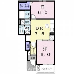 ピーチ・タケ 104の間取り画像