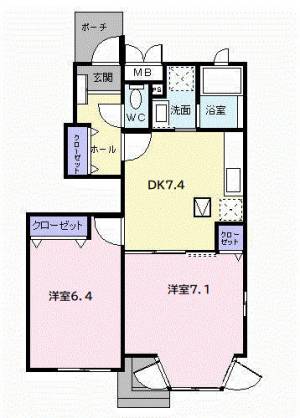 ポラリス豊中 101の間取り画像