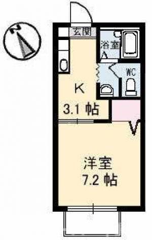 フォレスト・ヴィレッヂJOTO 203号室の間取り画像