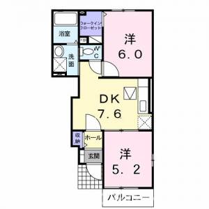 エスペランサＫ＆Ｒ　Ｒ 103の間取り画像